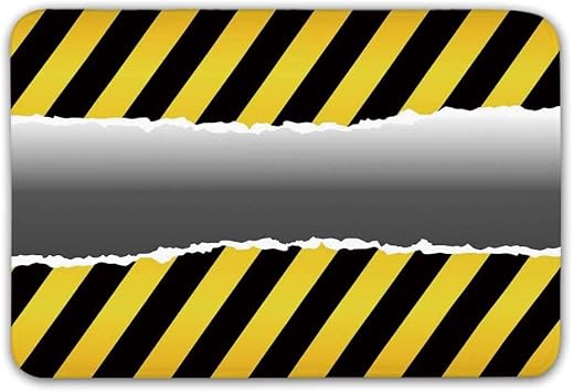 Kinhevao Konstruktion rutschfeste Fußmatte, zerrissenes Schild