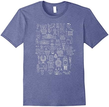 Mens Haunted Decorations From Gracey Manor 999 Happy Haunts Shirt Large Heather Blue