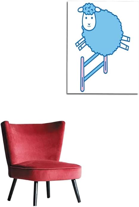 Amazon Longbuyer 写真壁紙 かわいい羊 ジャンプフェンス キャラクター アイコン 壁画 16インチxインチ 16 X ウォールステッカー オンライン通販