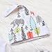 3Pcs Newborn Baby Boys Cute Little Brother Romper+Long Animal Tree Pants+Hat Playwear Bodysuit Set (White, 0-6Month)