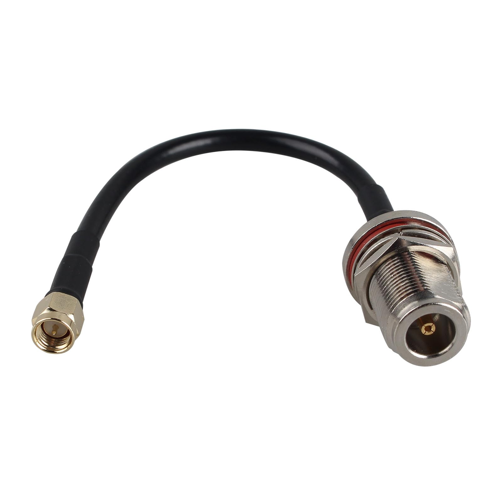 Futheda SMA Male to N Female Adapter Cable Bulkhead Mount RG58 Coaxial Cable 15cm/6 inch Compatible with 4G LTE Wireless Router Cellular Gateway ADS-B Receiver RTL-SDR USB Dongle IP Security Camera