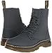 Dr. Martens Men's Combs Nylon Combat Boot, Charcoal, 9 UK/10 M US