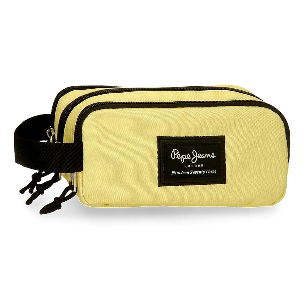 Pepe Jeans Aris Triple Case Yellow 22x10x9 cm Polyester, Lemon Tree, Triple Case