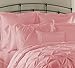 Unique Home 8-Piece Lucilla Pinch Pleat Comforter Set - Fade Resistant, Wrinkle Free, No Ironing Necessary, Super Soft - Calk, Pink