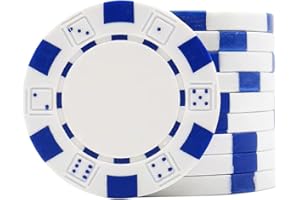 CUNHUY 11.5 Gram Bulk Chip Accessories, 10 Pcs Professional Poker Chip, Casino Poker Chips,Clay Composite Casino Poker Chips for Casino Card Games Texas Holdem