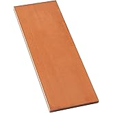 HWYEE 1PCS Copper Flat Bar 1/4" x 2" x 6", 99.98% Copper Bus Bar Stock, 6mm x 50mm x 152mm C110 Solid Flat Bar Stock for Various DIY (1Pcs, 6 * 50 * 152mm)