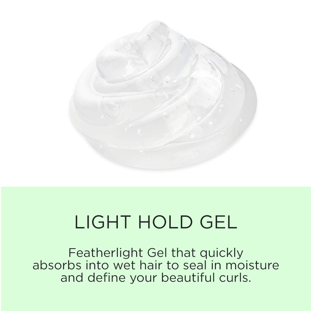 True Curl Light Hold Defining Hair Gel. Vegan, Cruelty Free, Style and Control for Frizz-Free Wavy, Curly Hair. Silicone, Sulfate and Paraben-Free, 6 Fl Oz. : Beauty