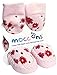 Mocc Ons Cute Moccasin Style Slipper Socks, Floral Ditsy - 6-12 Months