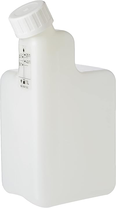 ALM MX002 1 Litre 2 Stroke Fuel Mixing Bottle - White