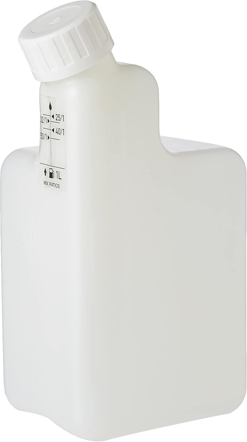 ALM MX002 1 Litre 2 Stroke Fuel Mixing Bottle - White