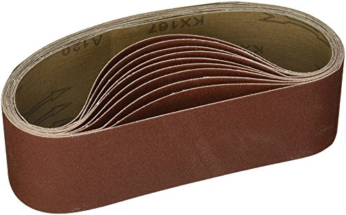 107120-3" x 24" Aluminum Oxide Sanding Belts, 120 Grit (10 Pack)