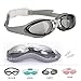 Bezzee-Pro Anti Fog Swimming Goggles (Grey Clear Lens)