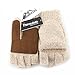 Metog Suede Thinsulate Thermal Insulation Mittens Beige L