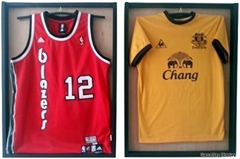 Jersey Display Case Jersey Display Frame Jersey Shadow Box Double Lot of 2 Standard Wood