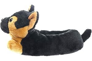 Millffy Classic Bunny Slippers Adult Sized Plush Slippers Kids Size Animal Slippers Shepherd Dog Corgi Costume Footwear