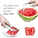 ScharfPro Heavy Duty Stainless Steel Watermelon Slicer - Slice, Grip and Cube - All Purpose Watermelon Slicer, Corer and Server Set / Perfect for Home, Restaurants & Commercial Use (Ice Gray)