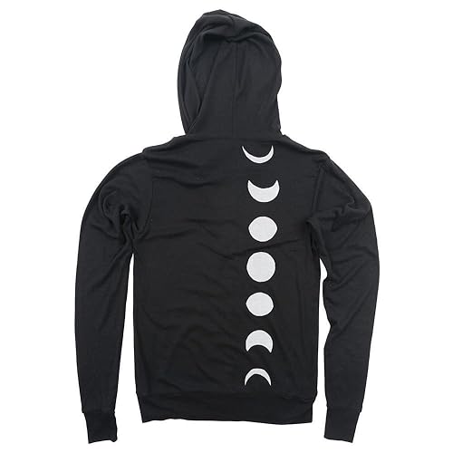 Download Amazon.com: Moon Phase Unisex Lightweight Zip-Up Hoodie ...