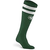 For Bare Feet NFL NEW YORK JETS Cozy Feather Compression Varsity Stripe Team Color Large/Extra Large