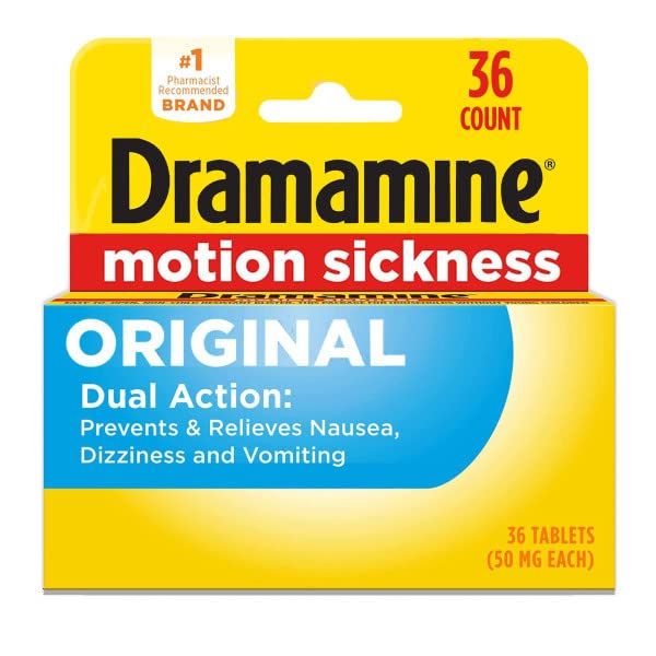 DRAMAMINE MOTION SICKNESS RELIEF, ORIGINAL FORMULA, 36 COUNT