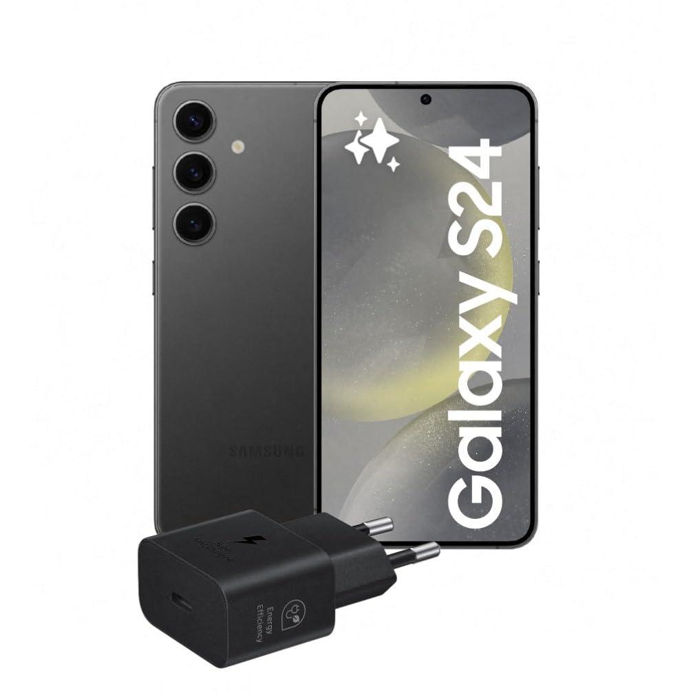 Samsung Galaxy S24 Smartphone AI, Caricatore incluso, Display 6.2'' FHD+ Dynamic AMOLED 2X, Fotocamera 50MP, RAM 8GB, 128GB, 4.000 mAh, Onyx Black [Versione italiana]