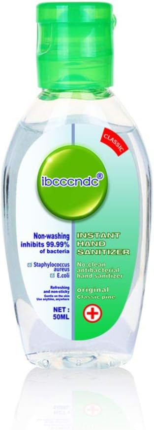 50 ML Instant Hand Sanitizer Qshuye Hands Free Disinfectant - Natural Hand Gel