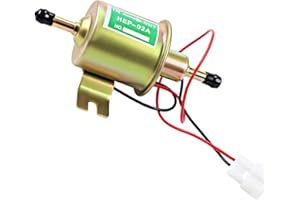 Cyleto Electric Fuel Pump 12V Universal Low Pressure Gas Diesel 12 Volt Transfer Inline Fuel Pump for Lawn Mower Carburetor G