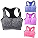 ROPALIA Women Seamless Racerback Padded Sports Bra Yoga Fitness Stretch Workout Tank Top Black L