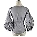 AOMEI Women Vintage Plaid Blouse Tops for Women Size L