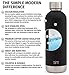 Simple Modern 17oz Bolt Sports Water Bottle - Stainless Steel - Double Wall Vacuum Insulated - Leak Proof Bottle - Midnight Black