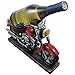 Vintage Motorcycle Wine Bottle Holder Sculpture for Classic Chopper & Cycle Model Statues As Decorative Bar or Kitchen Decor Tabletop Wine Racks & Stands and Retro Biker Gifts