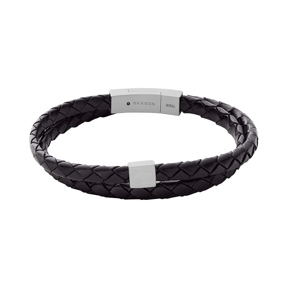 Skagen Bracelet for Men Hulsten, Length: 40 cm Silver Stainless Steel Bracelet, SKJM0184040