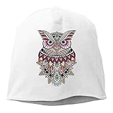 Woman Skull Cap Beanie Owl Art Picture Headwear