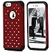 iPhone 6 Plus Case, NOVT All-Around Bling Shockproof iPhone 6/6S Plus Case Cover 5.5 Inch Anti-Scratch Durable Dual Layer Hard Plastic Phone Case with Soft Rubber Protection for iPhone 6 6S Plus (Red)