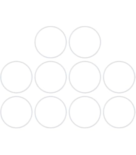 QUARKZMAN Silicone O-Rings, 34 mm, OD 31 mm, ID 1.5 mm, Width VMQ, Seal for Compressor, Valves, Tube Repair, White, Pack of 10