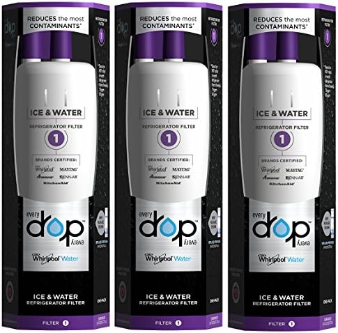 EveryDrop by Whirlpool Refrigerator Water Filter 1 (Pack of 3)