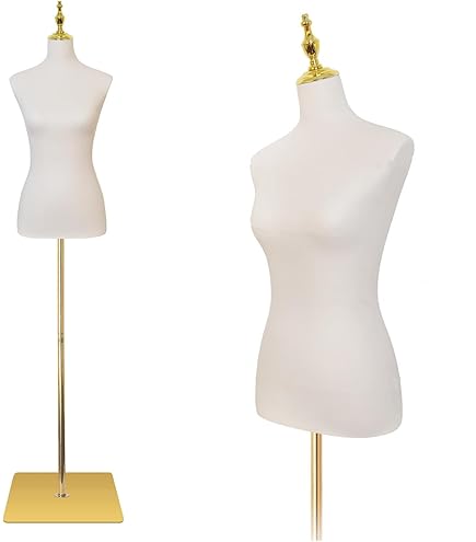 Amazon.com: SSWBasics Female Off-White Jersey Dress Form Mannequin |  Premium Dress Form Dress Mannequin for Tailoring & Fashion Design :  Industrial & Scientific
