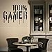 DNVEN Gamer Wall Decals Sports Series Vinyl Lettering Poster Handmade Teens Boys Room Decor Playroom Vinyl Wall Stickers Video Games Quotes 26 inches x 22 inches