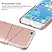 iPhone 6 Card Case - SOWOKO iPhone 6S Slim Leather Wallet Case Credit Card Slots ID Holder Phone Protection Cover for Apple iPhone 6/6S 4.7 inch (Rose Gold)