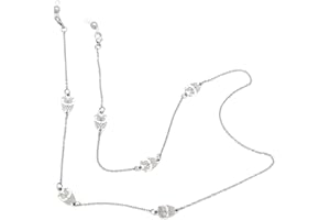 KAI Top Mask Holder Chain Lanyard Necklace Silver Eyeglasses Chain Sunglasses Chain for Women