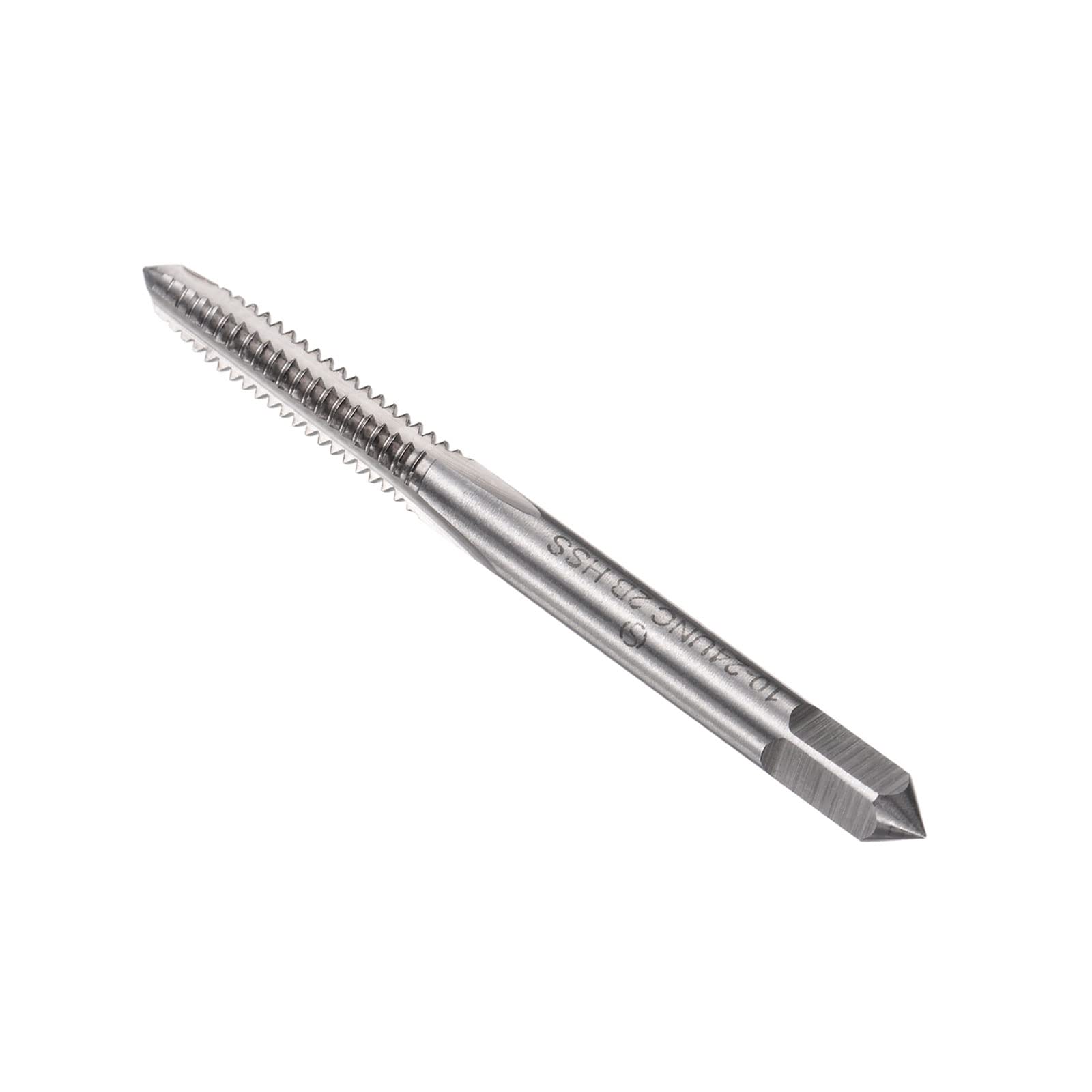 CoCud Thread Milling Taps, 10#-24 UNC Thread 2B, M42 High Speed Steel Machine 3 Straight Flutes Screw Threading Tool - (Applications: for Tapping Drilling Machine), 1-Piece