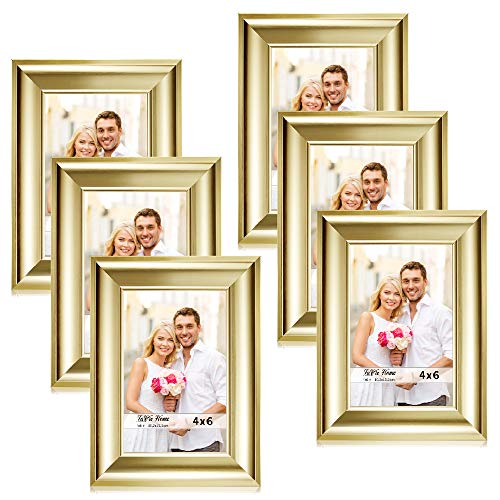 LaVie Home Picture Frames(6 Pack,Gold and Silver) Photo Frame Set with
