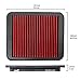 Upgr8 U8701-3907 Hd PRO OEM Replacement High Performance Drop-in Panel Air Filter … (Red)