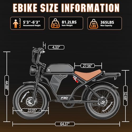 ASKGO Electric Bike for Adults, Peak 2500W Motor Retro E Bike, 50KM/H Top Speed/160KM, 48V 20Ah Battery, Keyless Smart Access, 20"x4" Fat Tires, Full Suspension, Off-Road Ebike for City Commuting