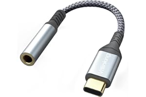 VRLLINKING USB Type c to 3.5mm Headphone Jack Adapter,USB c Audio Compatible with iPhone 15/15 Pro/15 Plus/15 Pro Max,iPad Pro,MacBook, Samsung Galaxy S23 S22 S21 (1#)