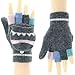 Dahlia Womens Gloves & Mittens - Wool Convertible Flip-Top Gloves