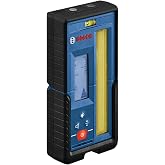 BOSCH LR20 1,000 Ft. Red and Green-Beam Rotary Laser Receiver | Dual-sided LED display, adjustable audio, heavy-duty magnets, contractors, stable mounting, surveying, construction, outdoor