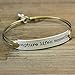 Capture Life's Moments Inspirational Message Bar Bangle Bracelet