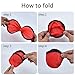 Coopay 30 Pieces Foldable Flying Disc/Fan with Bag Folding Pocket Toy Set Frisbees for Kids Fun Birthday Party Favors Summer Outdoor Activity Game, 5 Colors