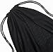 2 Multi Functional Mesh Bags With Drawstring Shoulder Straps For Swimming, Beach, Diving, Travel, Gym - 2 Pack Black (16 x 20 inch, Wet-or-dry-environment)