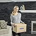 Bankers Box Small Classic Moving Box 10 Pack, Reinforced Handles, Tape-Free Assembly, Box with Lid, 15-in x 12-in x 10-in (7714203)